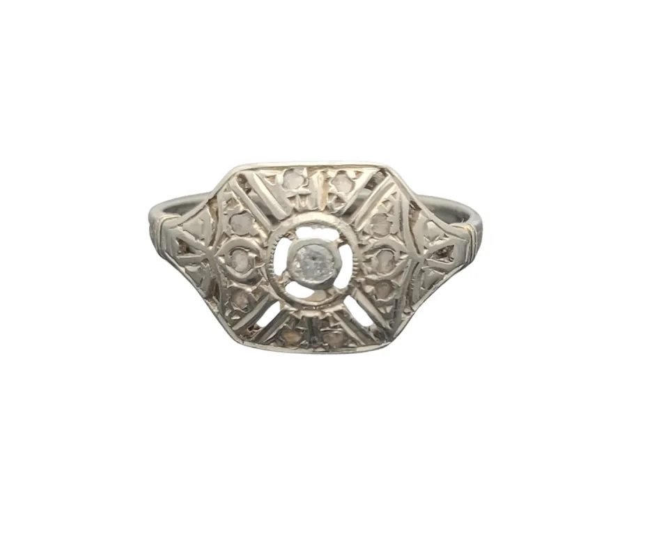 Bague de promise en or ornée de diamants sold by 58 Facettes
