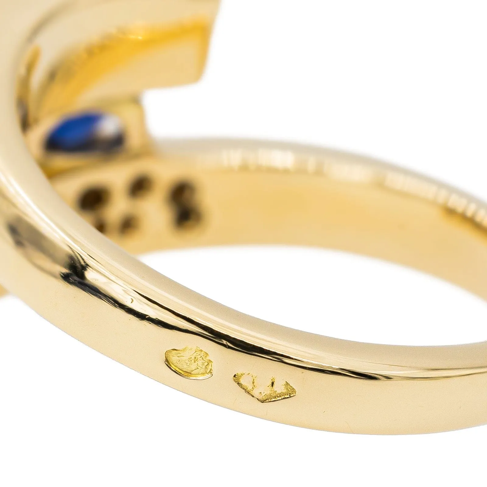 Bague Or jaune Saphir sold by 58 Facettes product image thumbnail 5