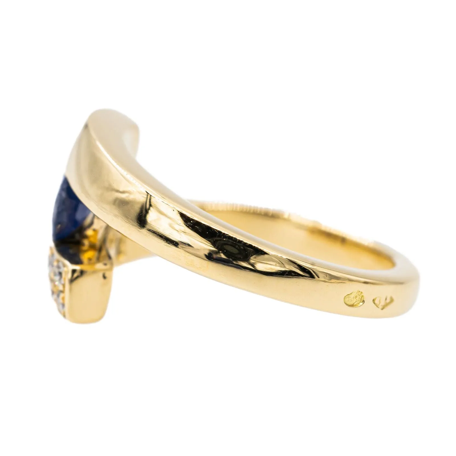 Bague Or jaune Saphir sold by 58 Facettes product image thumbnail 4