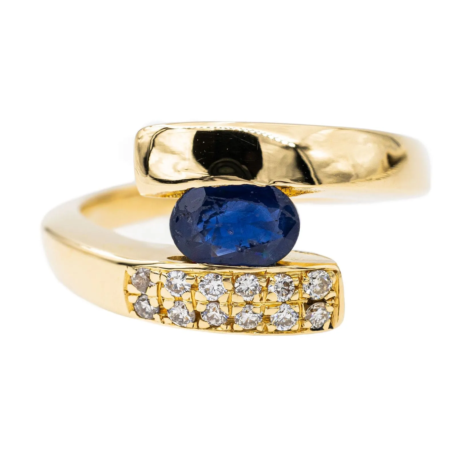 Bague Or jaune Saphir sold by 58 Facettes