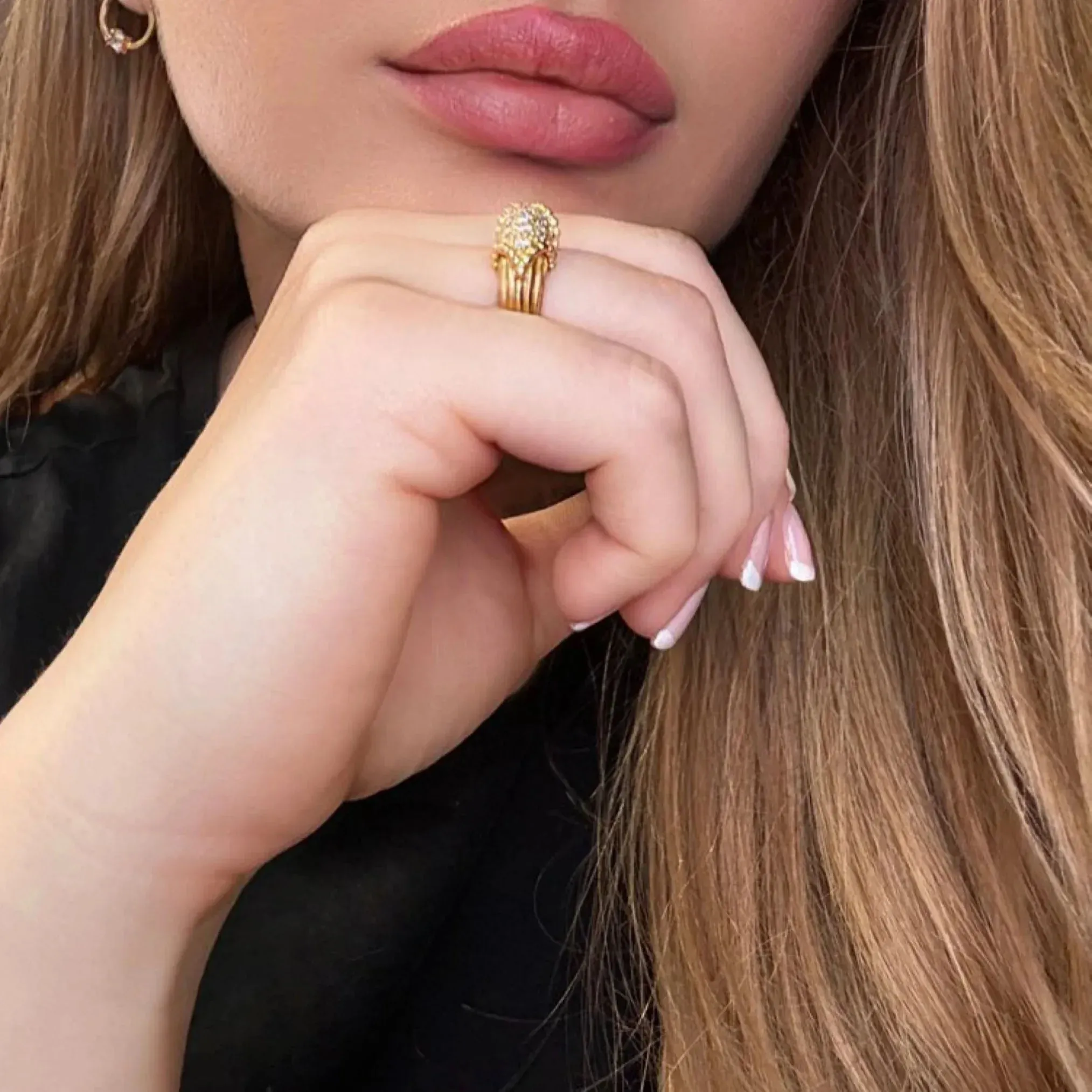 Bague Jonc Or Jaune Diamants sold by 58 Facettes product image thumbnail 2