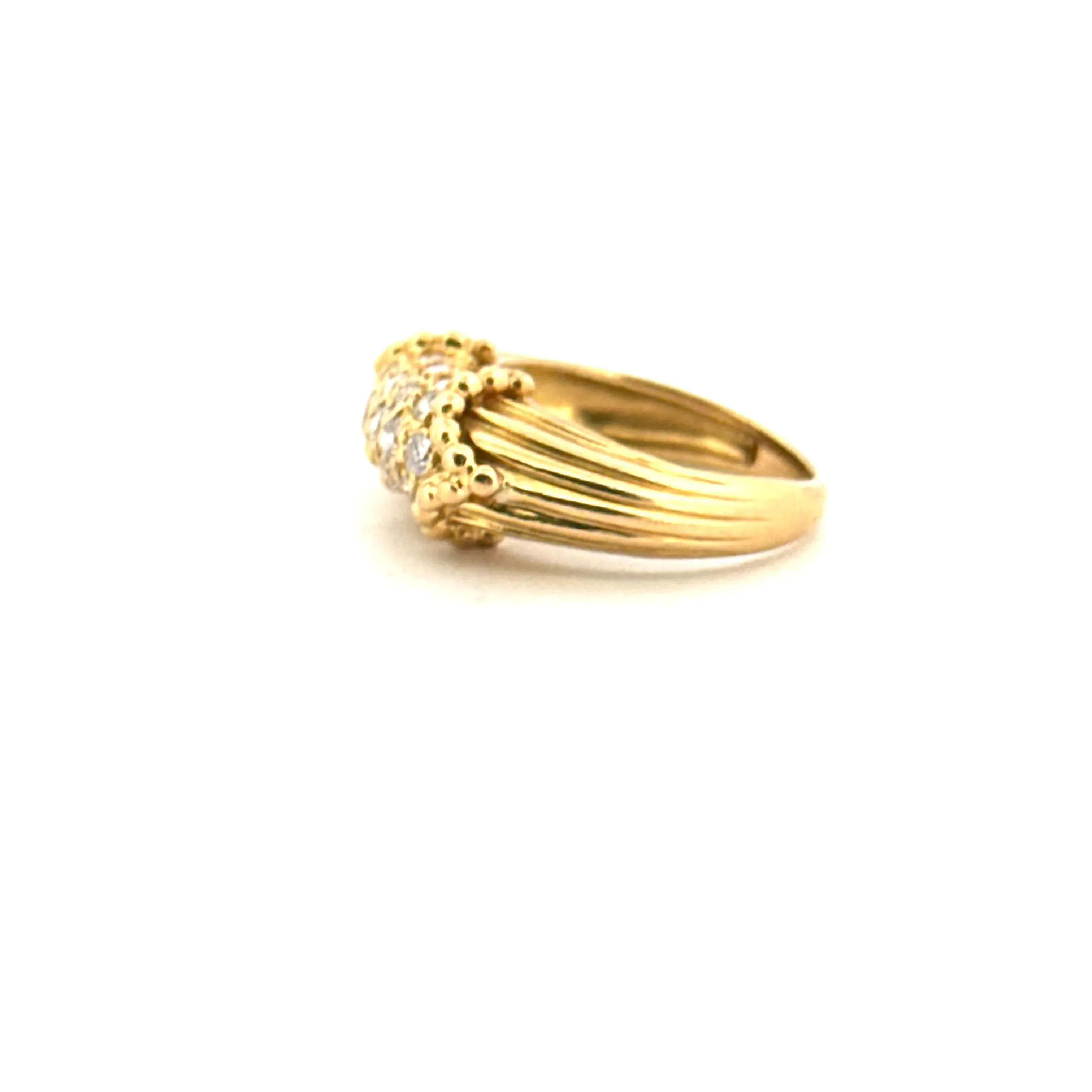 Bague Jonc Or Jaune Diamants sold by 58 Facettes product image thumbnail 3