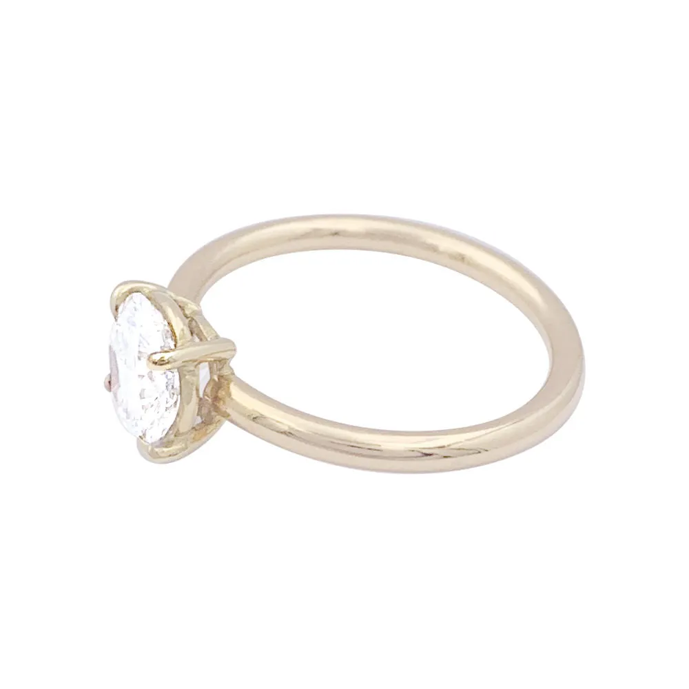 Bague solitaire or jaune diamant. sold by 58 Facettes product image thumbnail 5