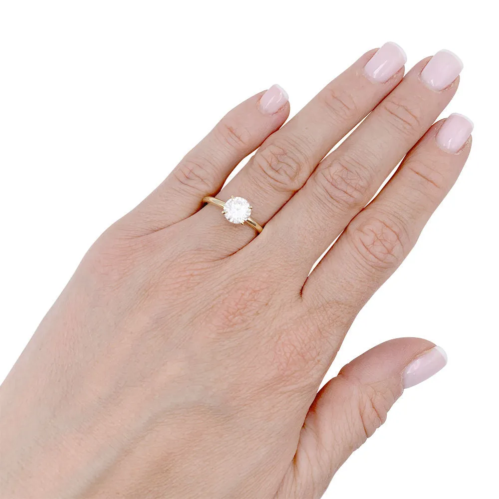 Bague solitaire or jaune diamant. sold by 58 Facettes product image thumbnail 2