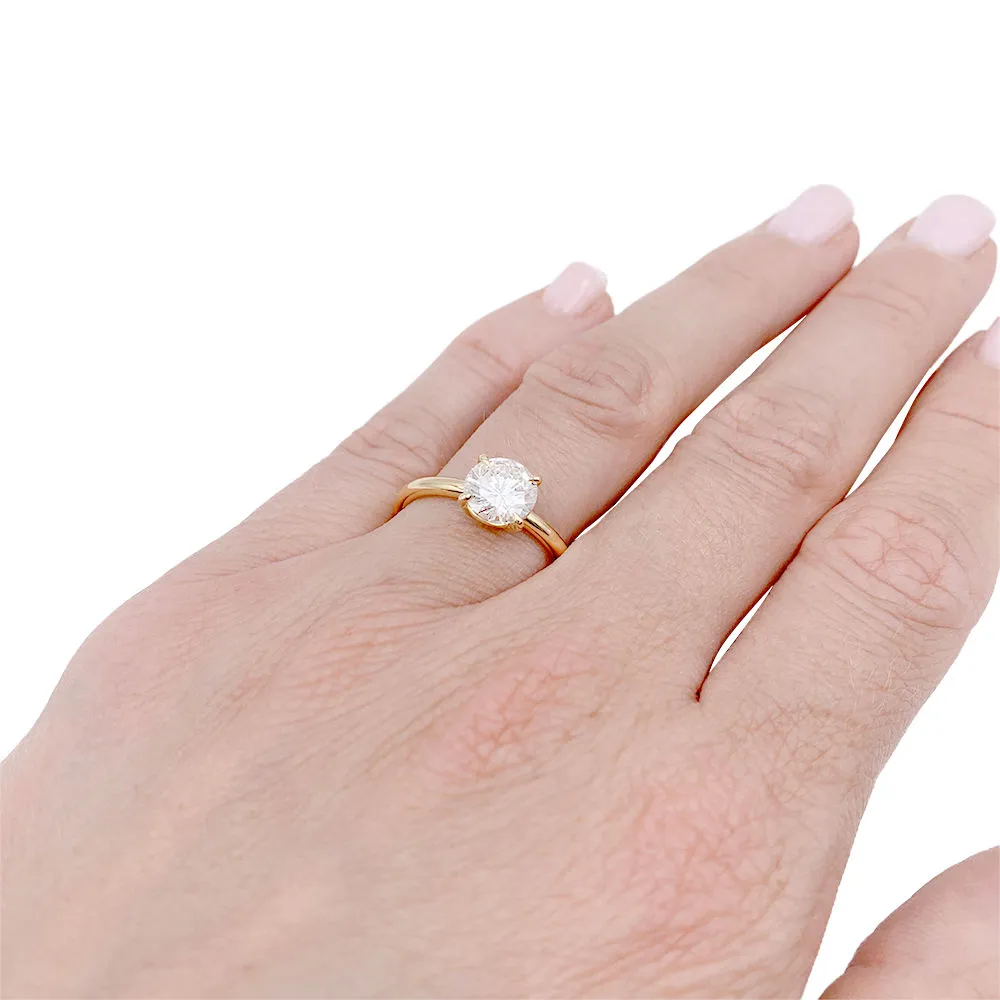 Bague solitaire or jaune diamant. sold by 58 Facettes product image thumbnail 3