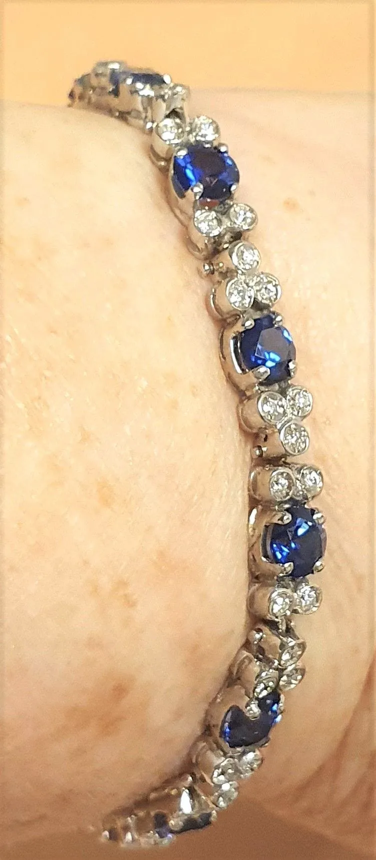 BRACELET SAPHIRS DIAMANTS sold by 58 Facettes product image thumbnail 4