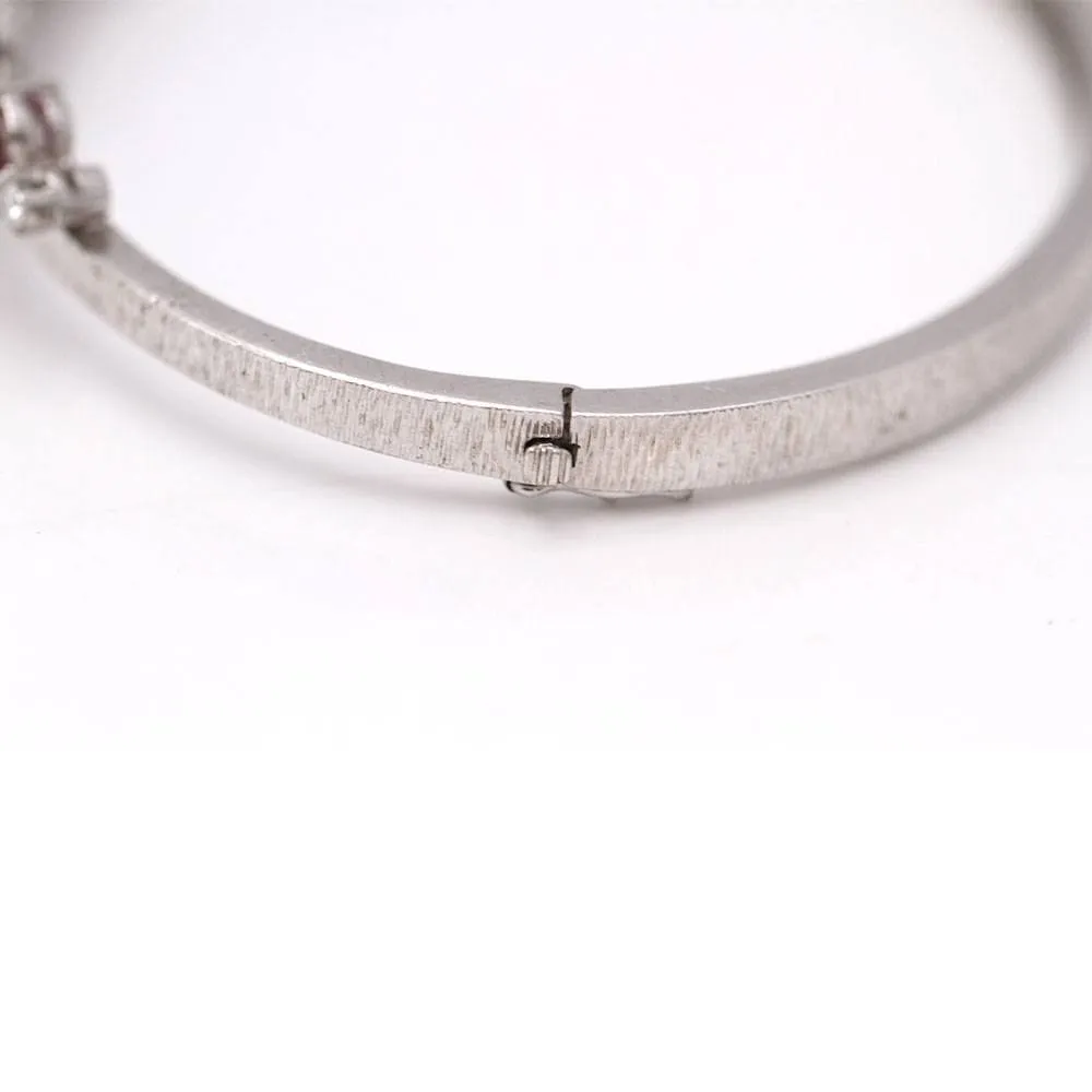 Bracelet Or blanc Diamants Rubis sold by 58 Facettes product image thumbnail 4
