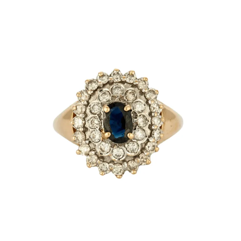 Bague Saphir et Diamants sold by 58 Facettes