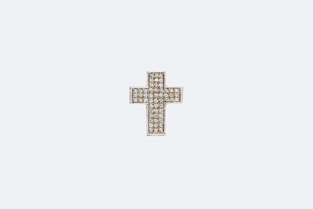Pendentif croix en or blanc 18 kt et diamants 0,54 ct sold by 58 Facettes product image thumbnail 2