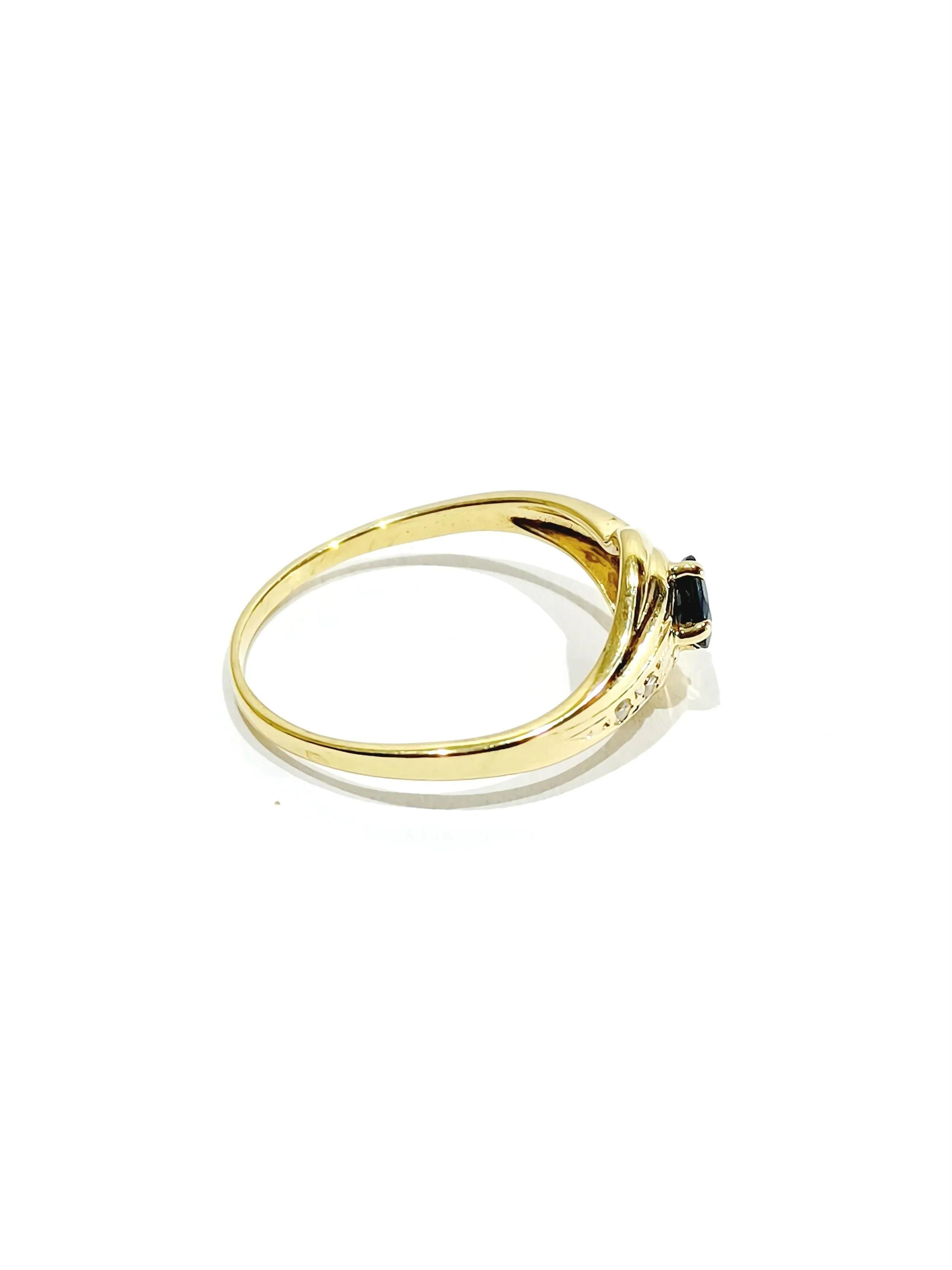 Bague or jaune diamants saphir sold by 58 Facettes product image thumbnail 5