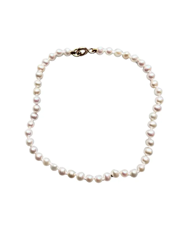 Charmant petit bracelet perles de culture fermoir or sold by 58 Facettes