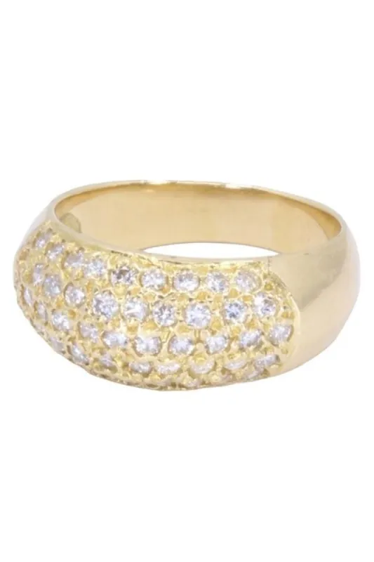BAGUE JONC PAVAGE DIAMANTS sold by 58 Facettes