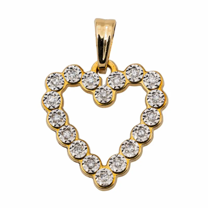 Pendentif Coeur Or jaune Diamant sold by 58 Facettes