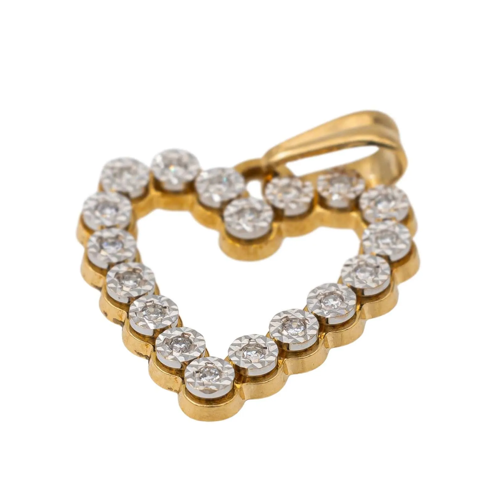 Pendentif Coeur Or jaune Diamant sold by 58 Facettes product image thumbnail 5