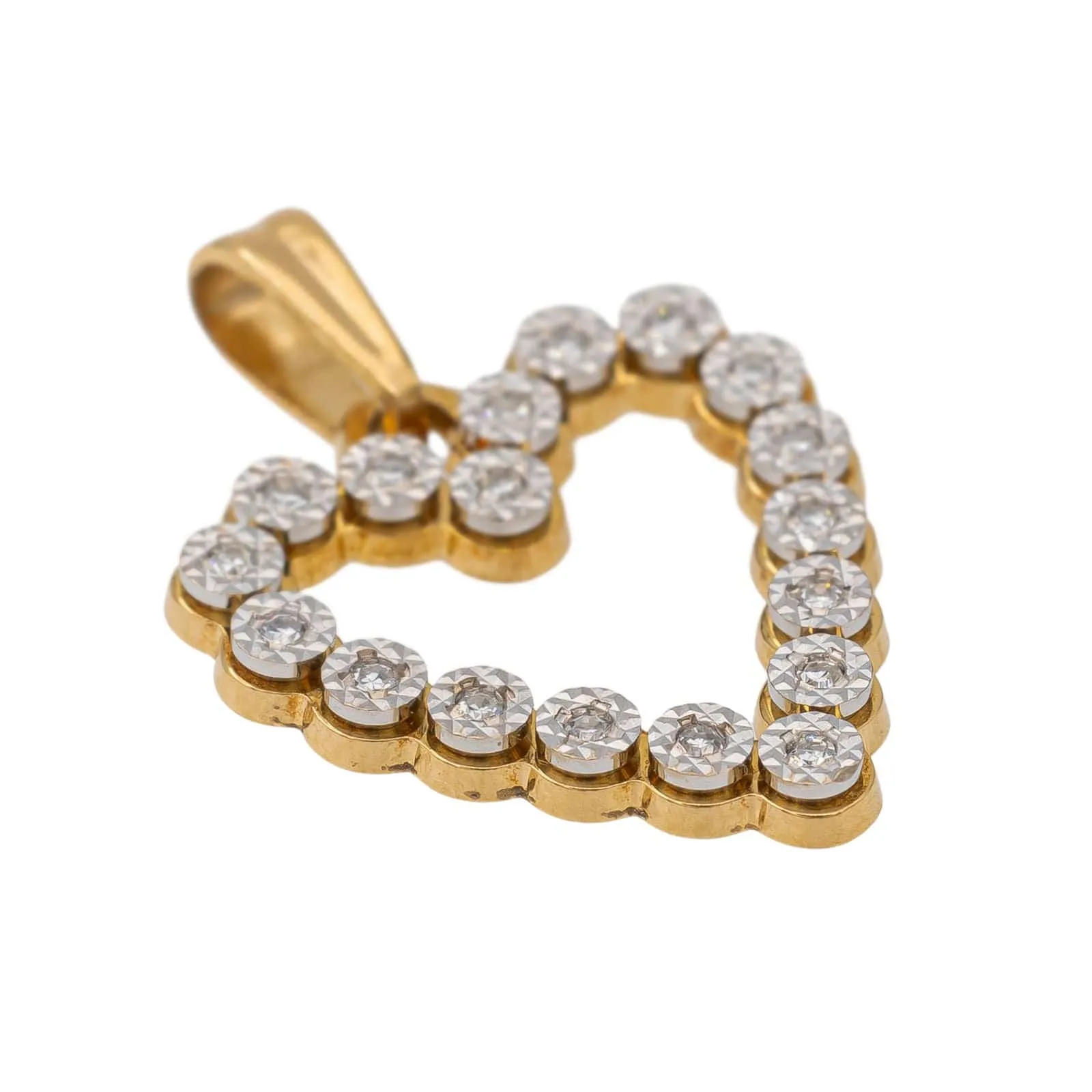 Pendentif Coeur Or jaune Diamant sold by 58 Facettes product image thumbnail 4