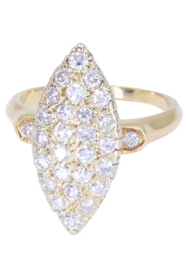 Marquise pavage diamants sold by 58 Facettes