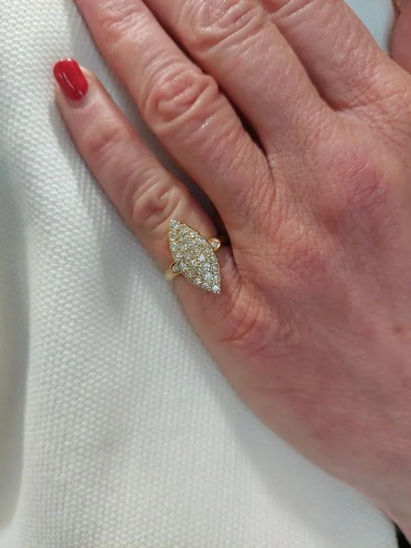 Marquise pavage diamants sold by 58 Facettes product image thumbnail 2