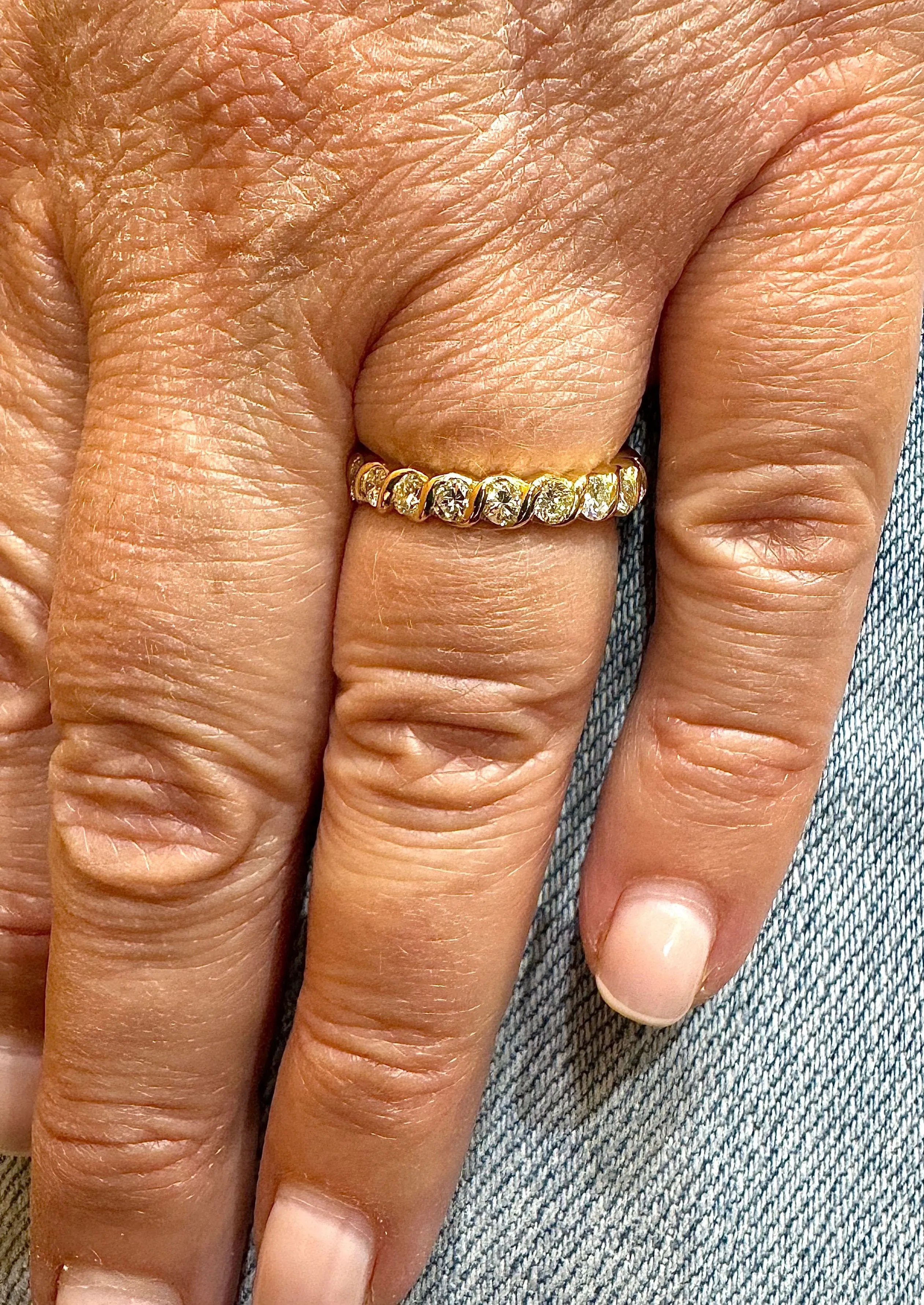 Alliance en diamants or jaune sold by 58 Facettes product image thumbnail 4