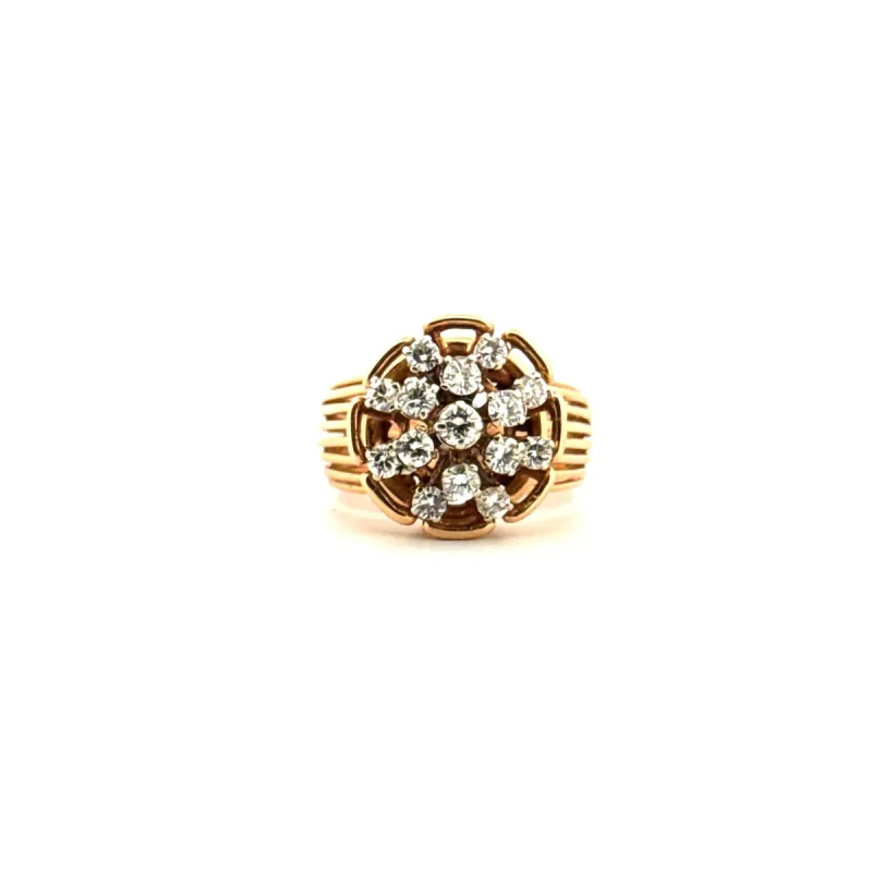 Bague Pavée Or Jaune Diamants sold by 58 Facettes
