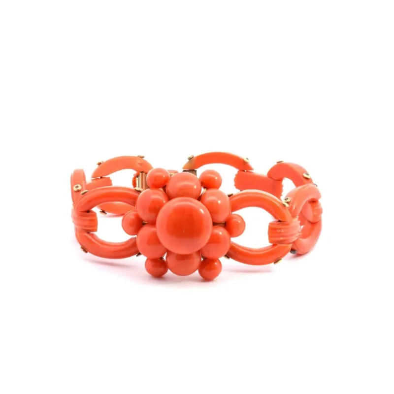 Bracelet Corail orange sold by 58 Facettes