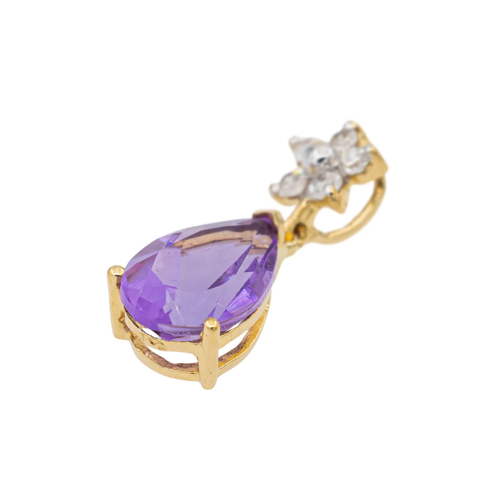 Pendentif Goutte Or jaune Améthyste sold by 58 Facettes product image thumbnail 5