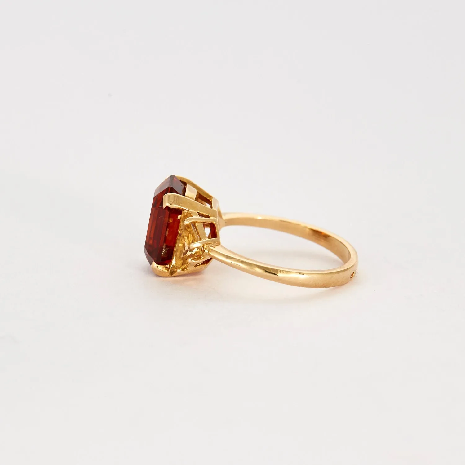 Bague en or jaune sertie de citrines sold by 58 Facettes product image thumbnail 5