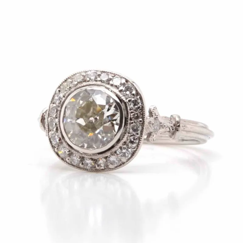 Bague ronde Platine Diamant sold by 58 Facettes