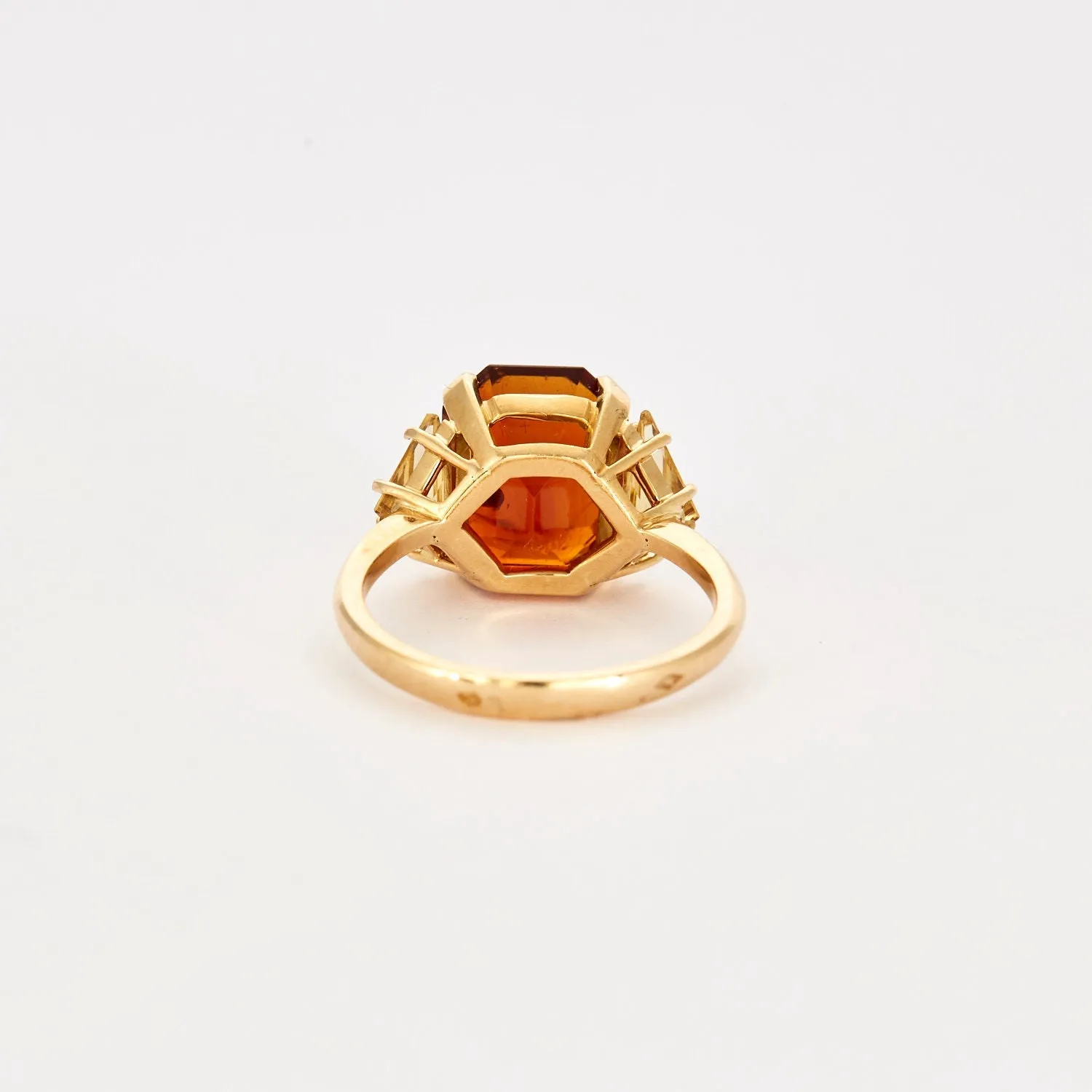 Bague en or jaune sertie de citrines sold by 58 Facettes product image thumbnail 3