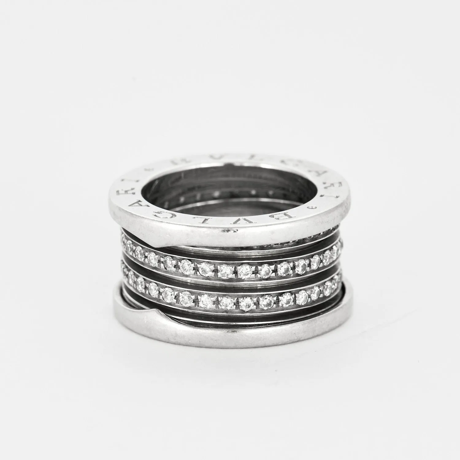 BULGARI - Bague B zero or gris et diamants sold by 58 Facettes product image thumbnail 4