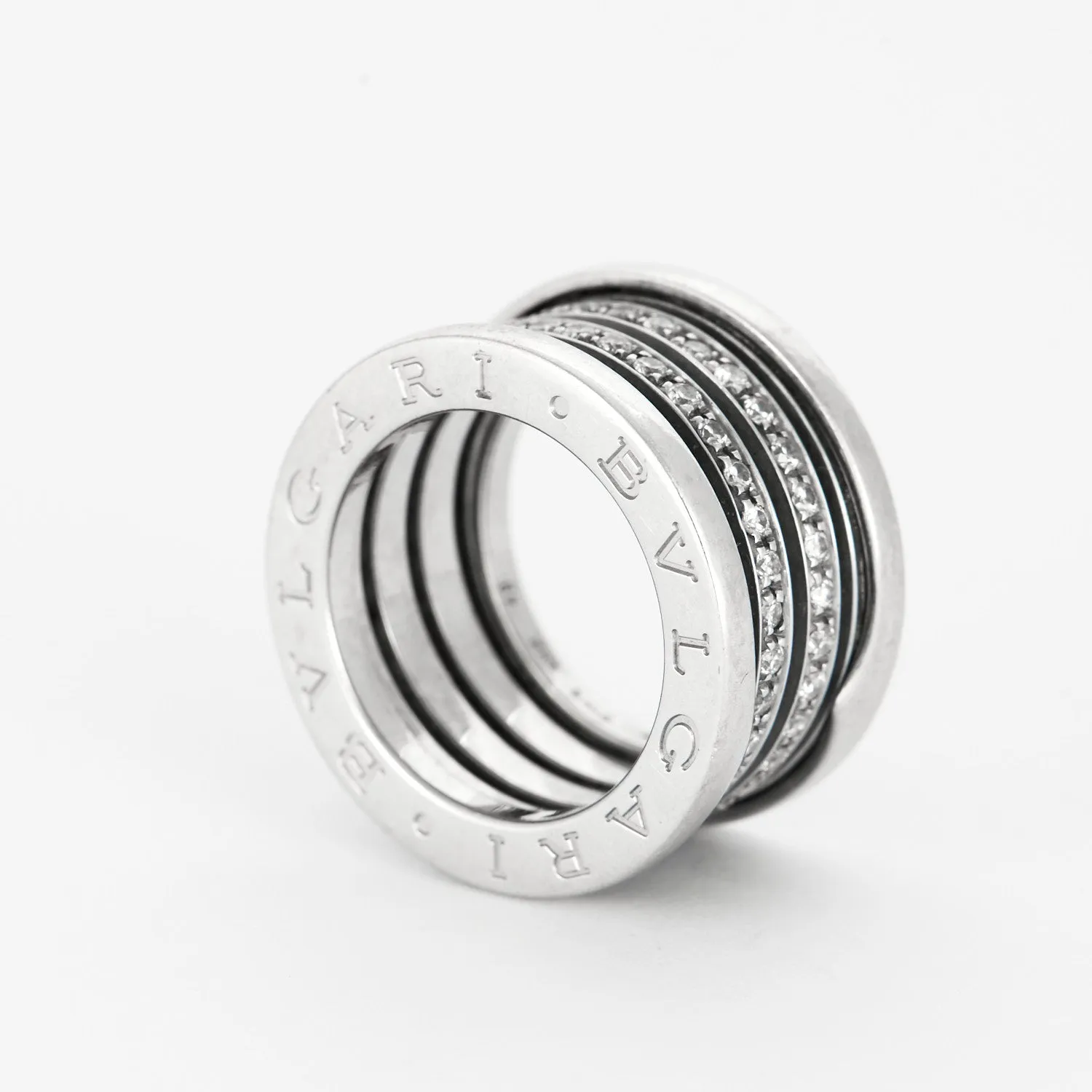 BULGARI - Bague B zero or gris et diamants sold by 58 Facettes product image thumbnail 3
