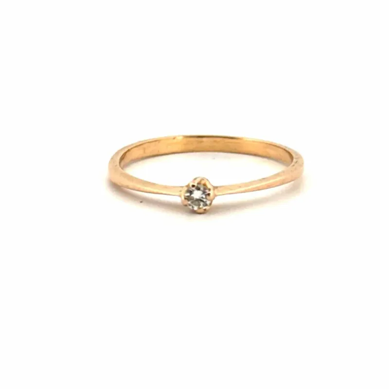 Solitaire Or Jaune Diamant made by 58 Facettes