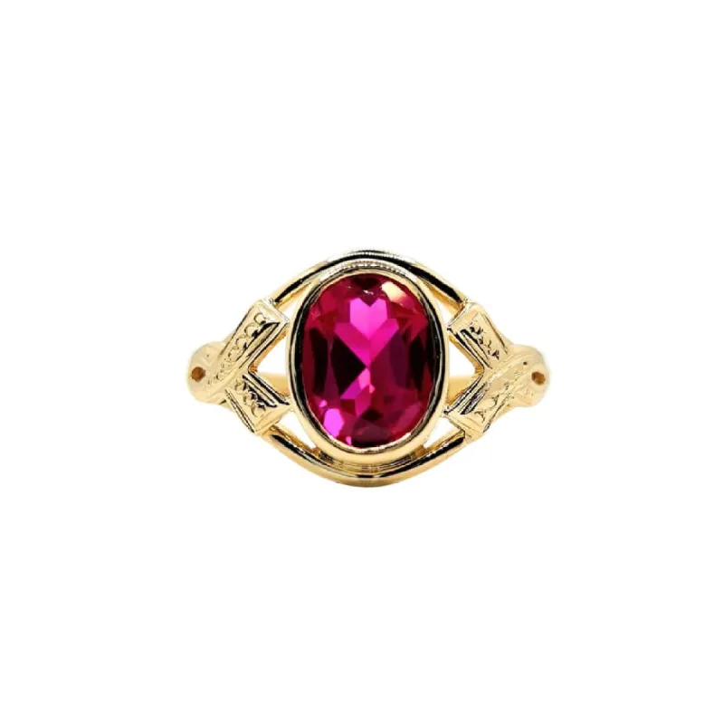 Bague Rubis Or jaune sold by 58 Facettes