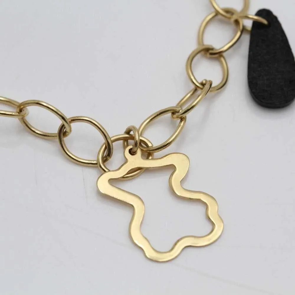 TOUS - bracelet en or avec cuir sold by 58 Facettes product image thumbnail 3