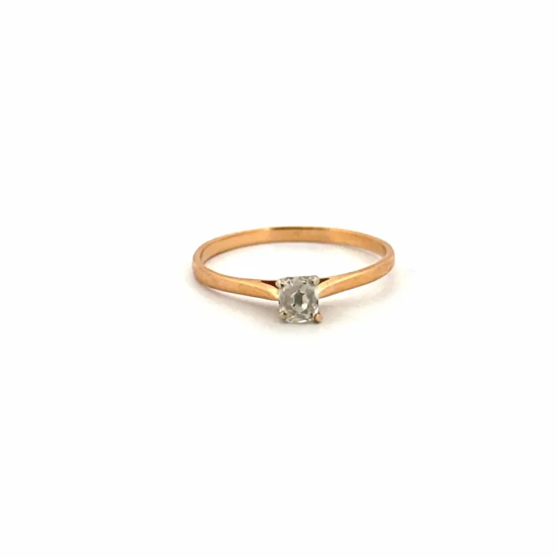 Solitaire Or Jaune et Diamant sold by 58 Facettes