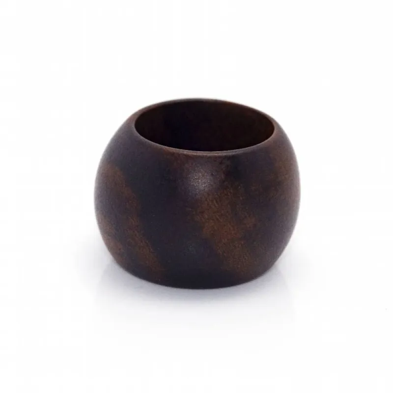 Bague en bois et or avec diamant sold by 58 Facettes