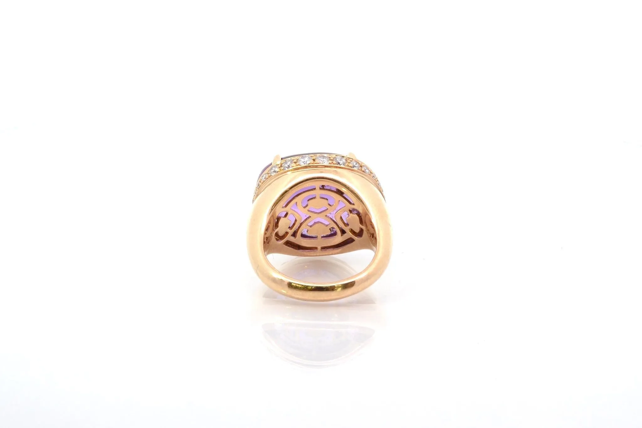 Bague Bulgari Sassi amethyste et diamants en or sold by 58 Facettes product image thumbnail 5