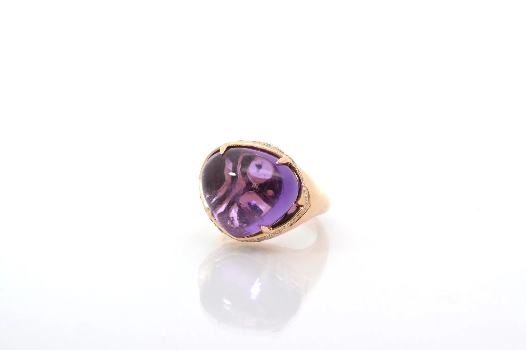 Bague Bulgari Sassi amethyste et diamants en or sold by 58 Facettes product image thumbnail 3