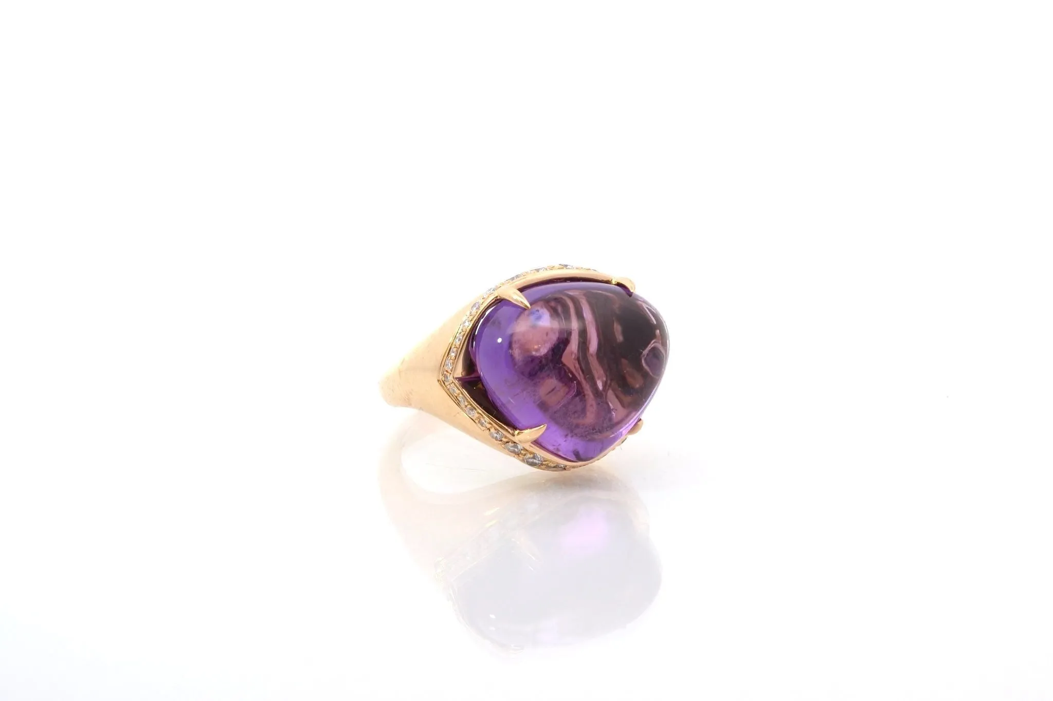 Bague Bulgari Sassi amethyste et diamants en or sold by 58 Facettes product image thumbnail 4