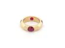 vintage bague FRED sertie de 4 rubis en or jaune sold by 58 Facettes