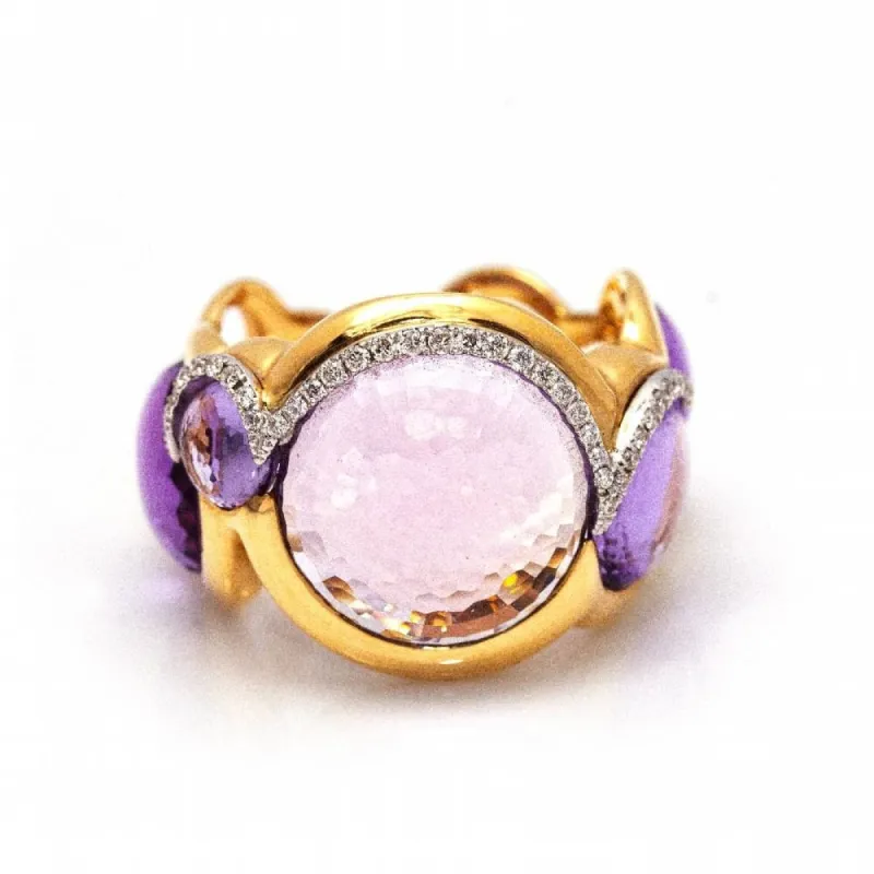 Bague LILA SKY en or avec diamants sold by 58 Facettes