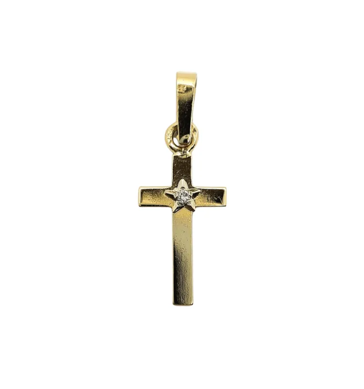 Pendentif Croix Diamant sold by 58 Facettes