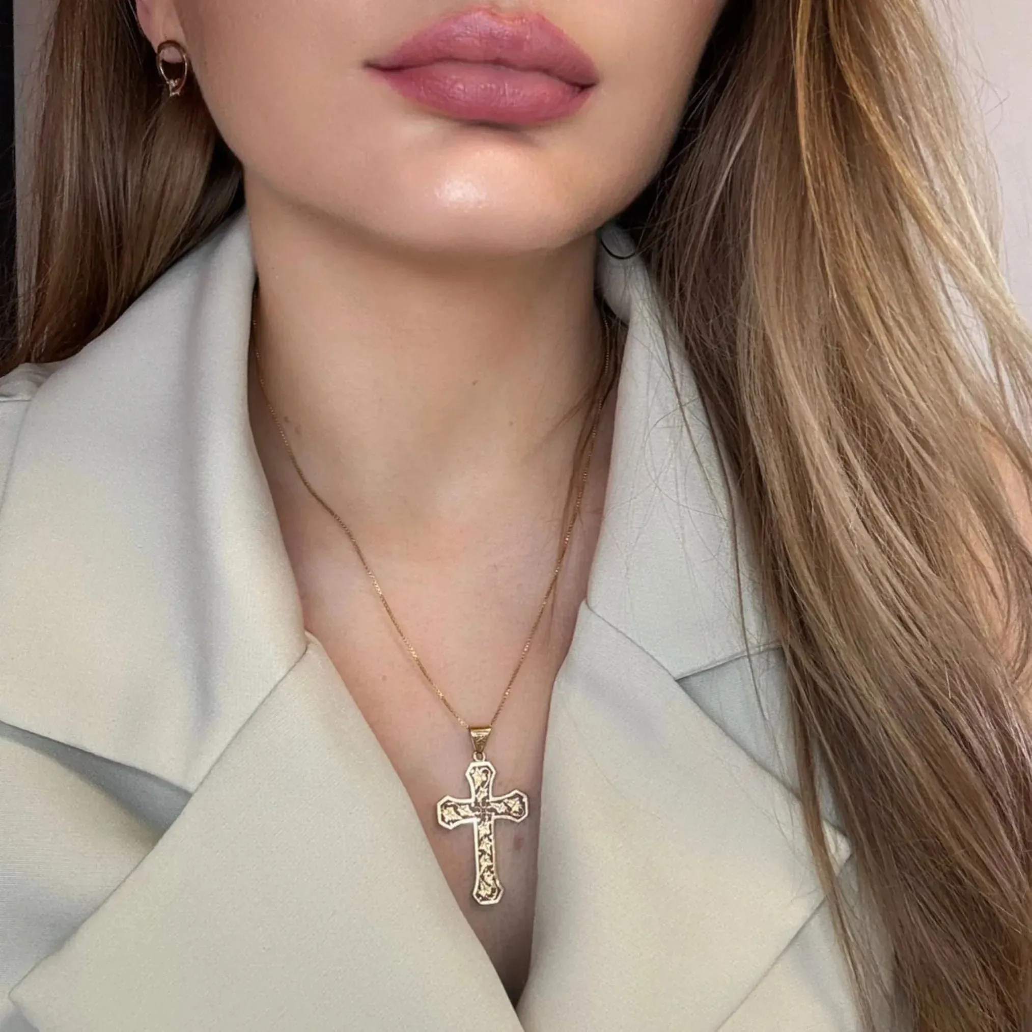 Pendentif Croix Or Jaune sold by 58 Facettes product image thumbnail 2