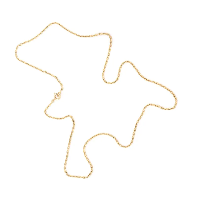 Chaîne Forçat Limée 62 Cm Or Jaune 18 Carats sold by 58 Facettes