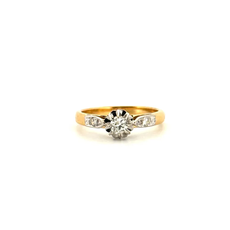 Solitaire Or Jaune Diamants sold by 58 Facettes