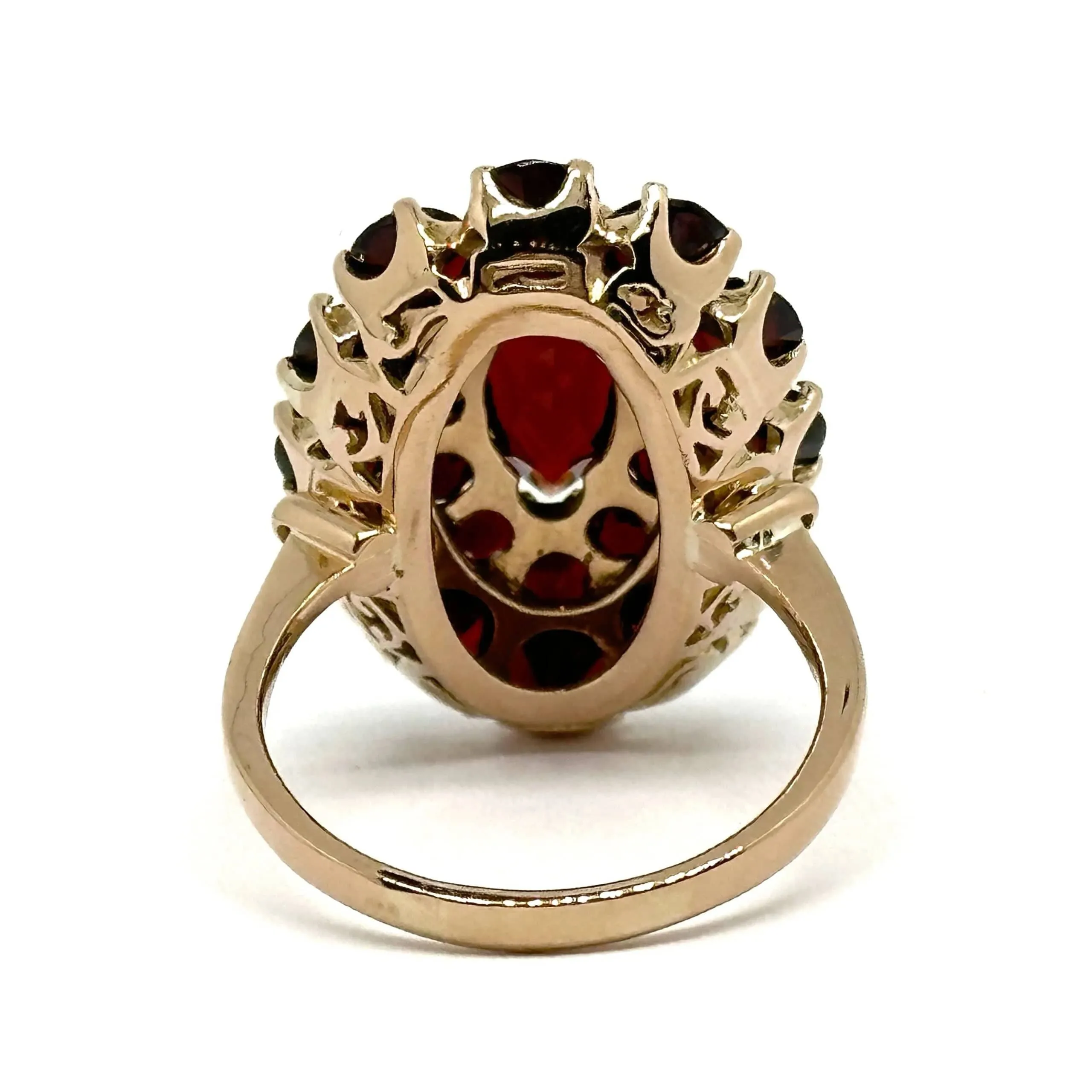 Bague marquise or rose grenat sold by 58 Facettes product image thumbnail 5