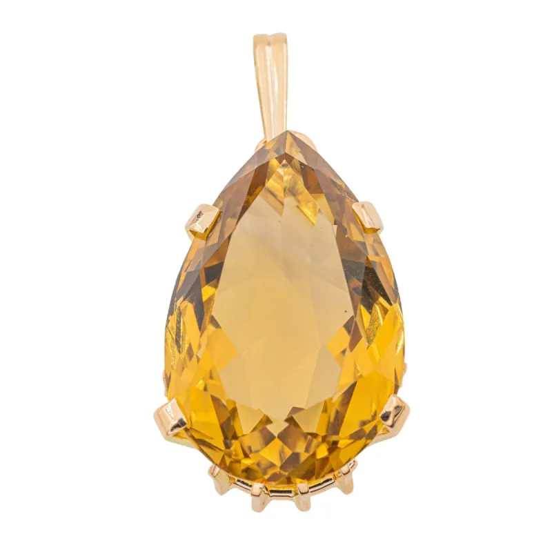 Pendentif Goutte Or jaune Citrine sold by 58 Facettes
