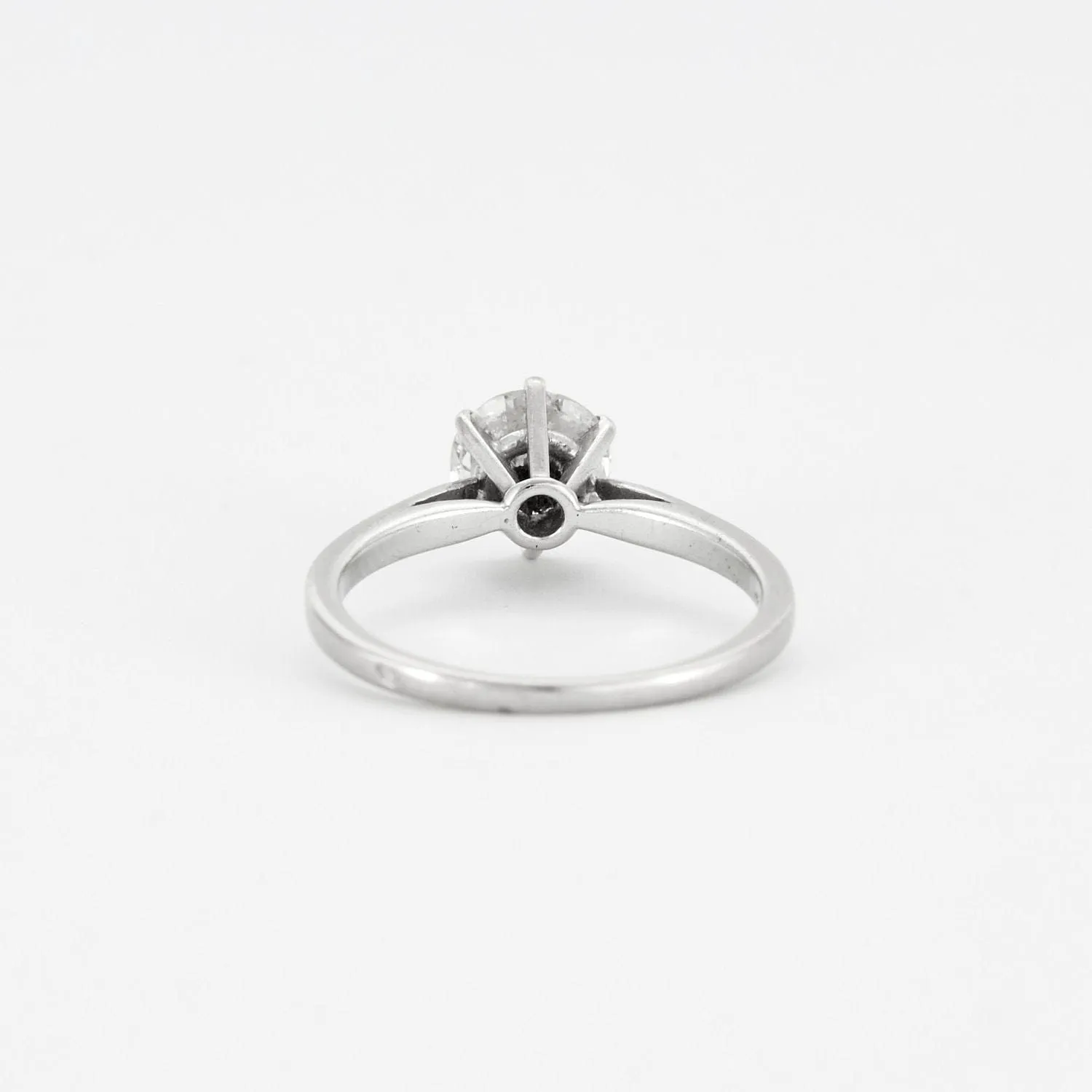 Bague solitaire or gris avec diamant sold by 58 Facettes product image thumbnail 3