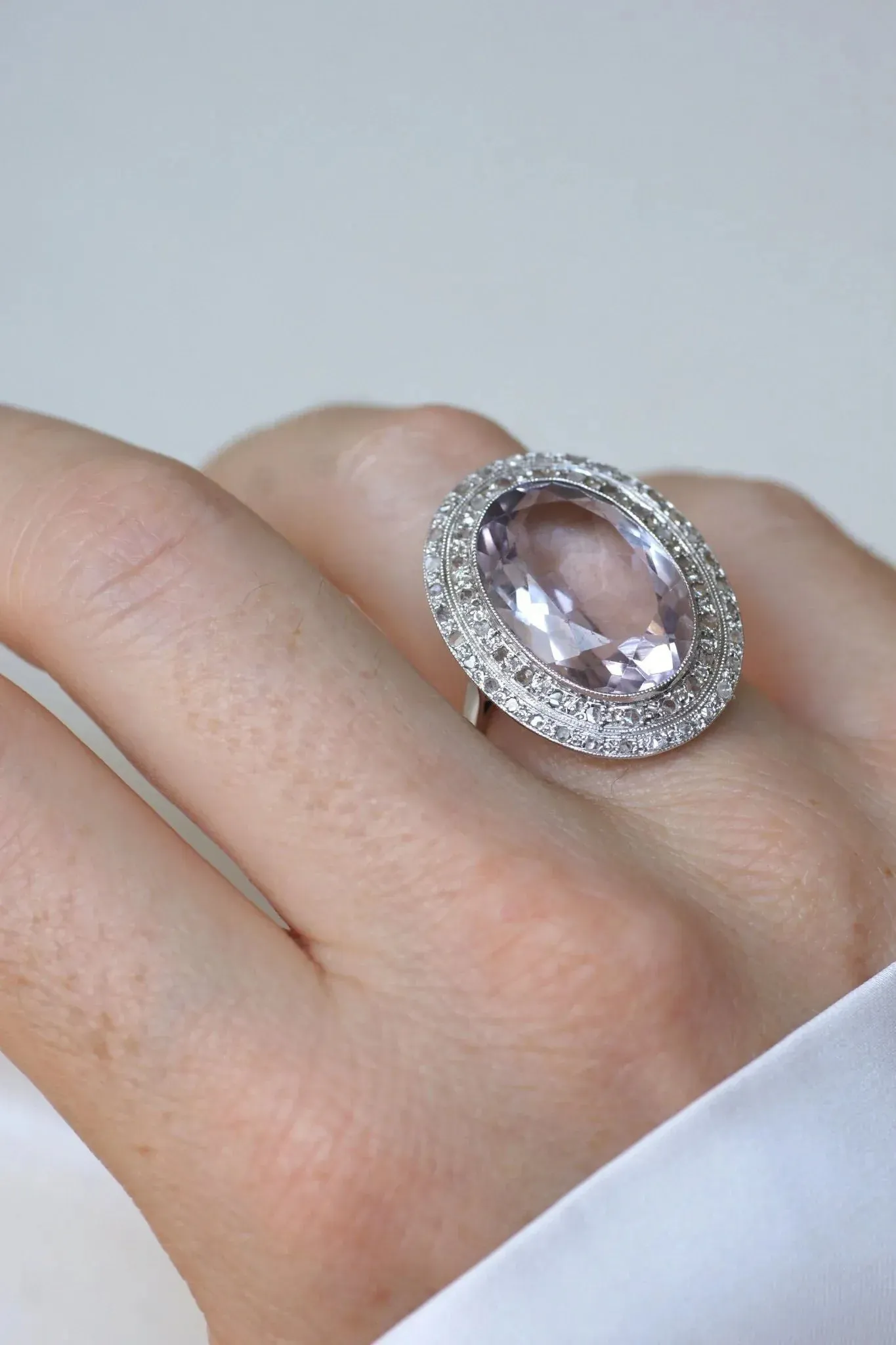 Grande Bague Art Déco Améthyste et Diamants sold by 58 Facettes product image thumbnail 2