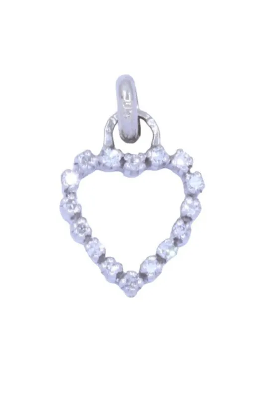 PENDENTIF CŒUR DIAMANTS sold by 58 Facettes