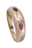Bague Jonc - Rubis, saphir et diamants sold by 58 Facettes